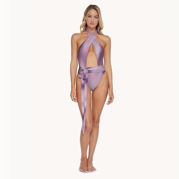 NWT PQ Swim Violet Sunset Alex One Piece - Picture 3 of 8